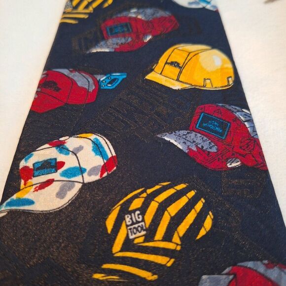 Vintage Home Improvement‎ Tool Time Mens Neck Tie Tim’s Work Hats Novelty - Picture 8 of 9